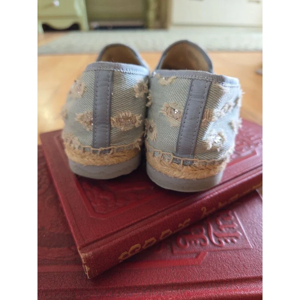 Michael Kors Hastings Denim Espadrilles shoes size 8.5 M womens